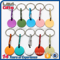 Manufacturer Promotional Custom Colourful Metal Trolley Coin Keychain